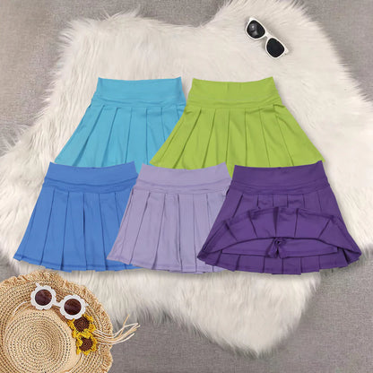 Matching RTS Sibling baby girls clothes yoga solid color summer shorts skirts