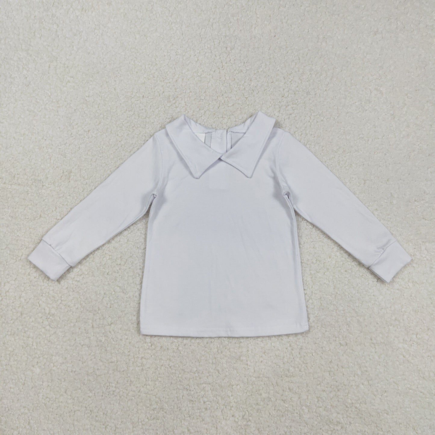 BT0820 Boys white long sleeves Top