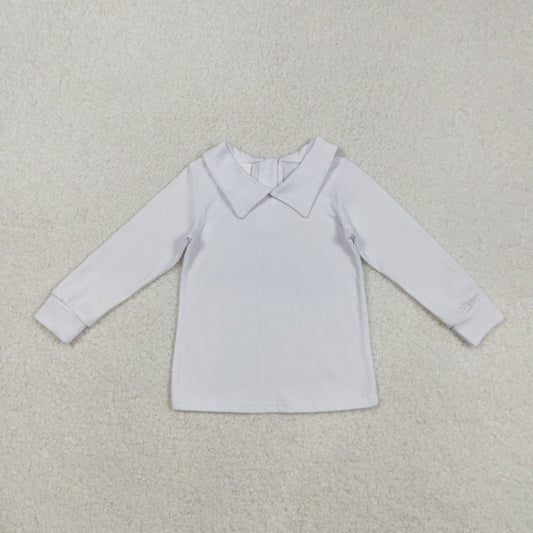 BT0820 Boys white long sleeves Top
