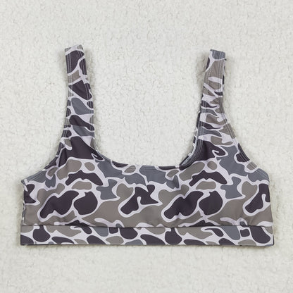 S0573 Adult women  Camo swimsuit top