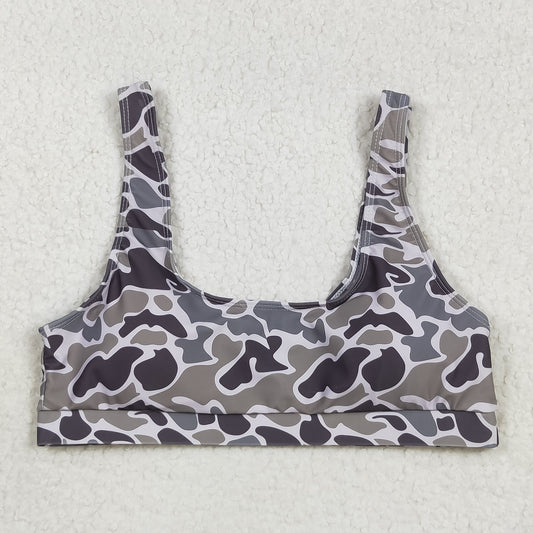 S0573 Adult women  Camo swimsuit top
