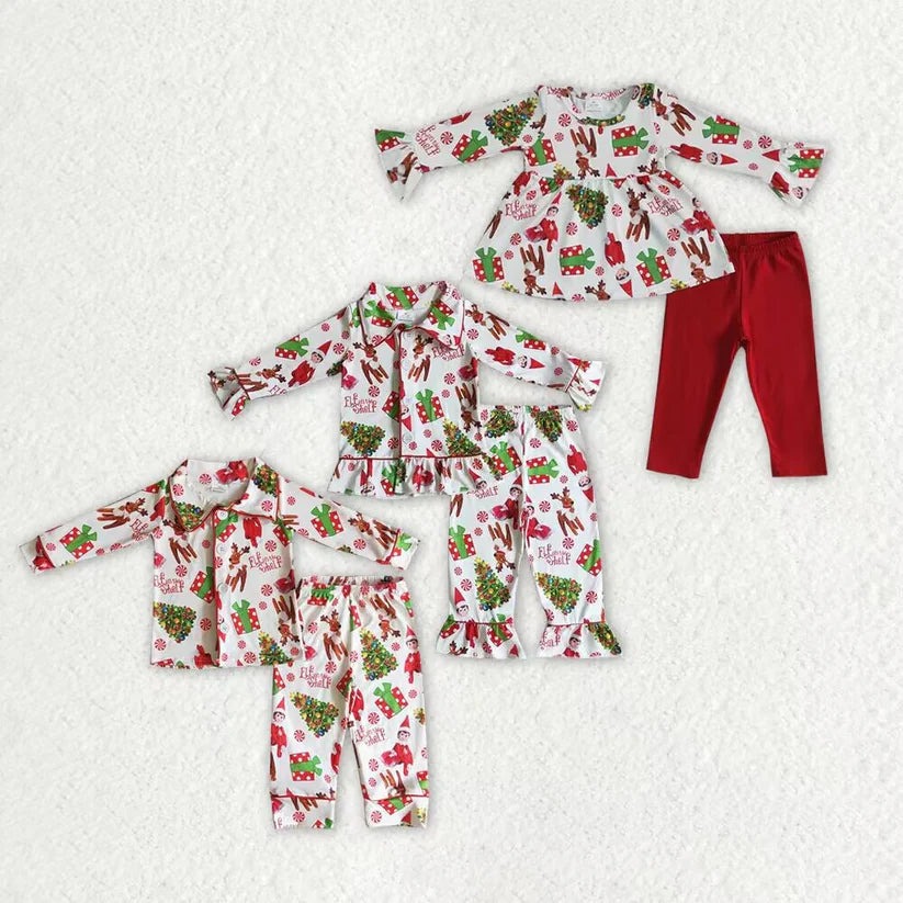 Matching Baby girls Christmas Elf Clothing Sets