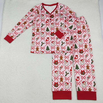 Family Matching Adult Baby girls Christmas red pajamas clothing