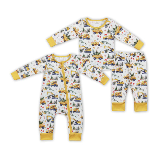 Matching Baby boys Christmas dig tree outfits clothing