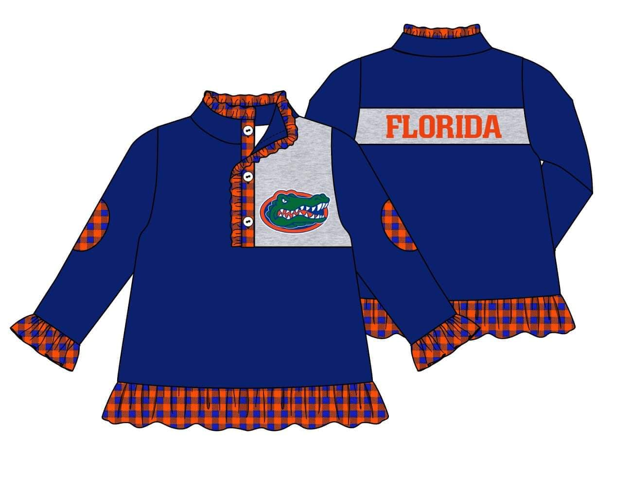 MOQ 3 Custom design Girls FLORIDA Pullover