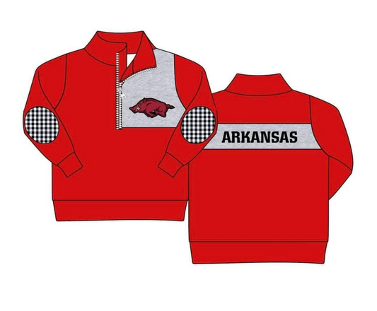 MOQ 3 Custom design Boys ARKANSAS Pullover