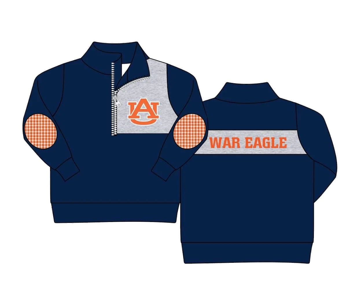 MOQ 3 Custom design Boys WAR EAGLE team Pullover