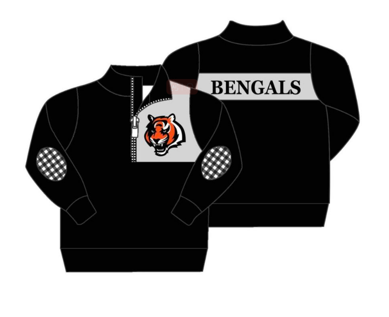 MOQ 3 Custom design Boys BENGALS Pullover