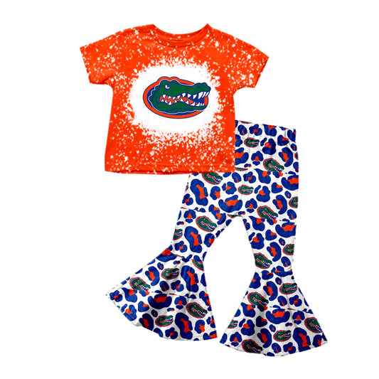 MOQ 3 Custom design baby Girls Florida Outfits kids team clothing