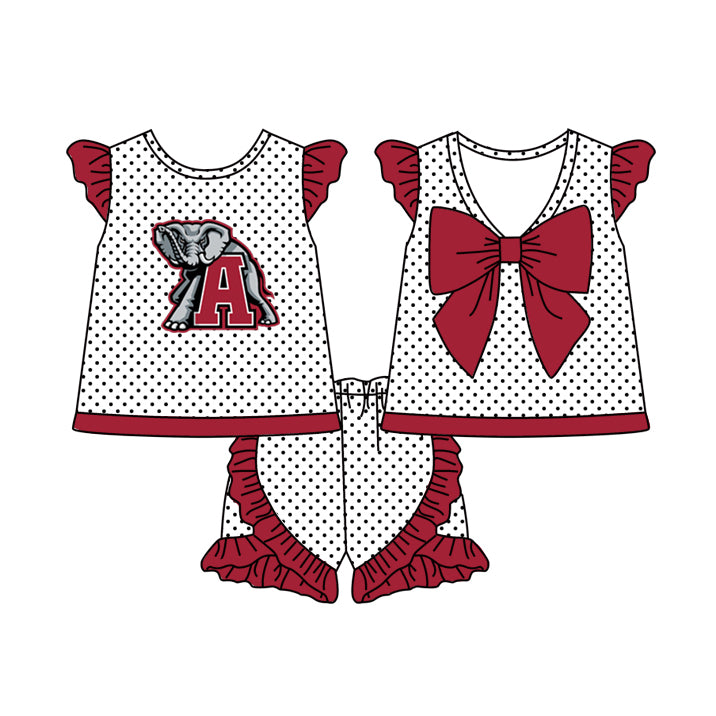 MOQ 3 Custom Girls ALABAMA team Outfits