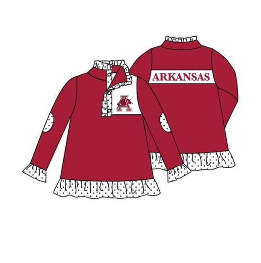 MOQ 3 Custom design Girls ARKANSAS Pullover