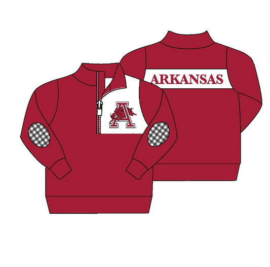 MOQ 3 Custom design Boys ARKANSAS Pullover