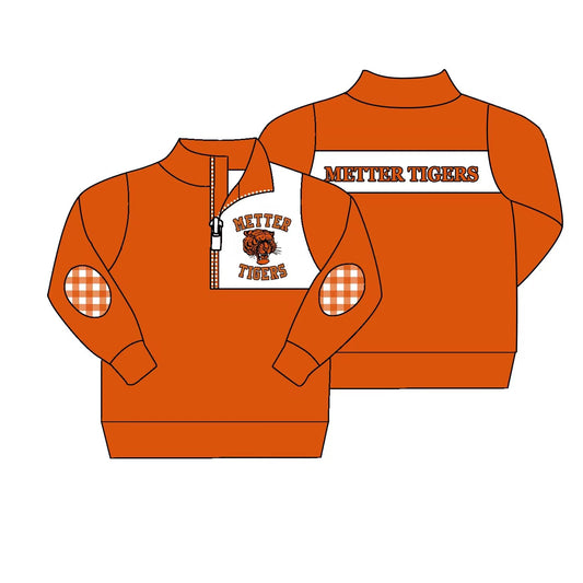 MOQ 3 Custom design Boys Tigers Pullover