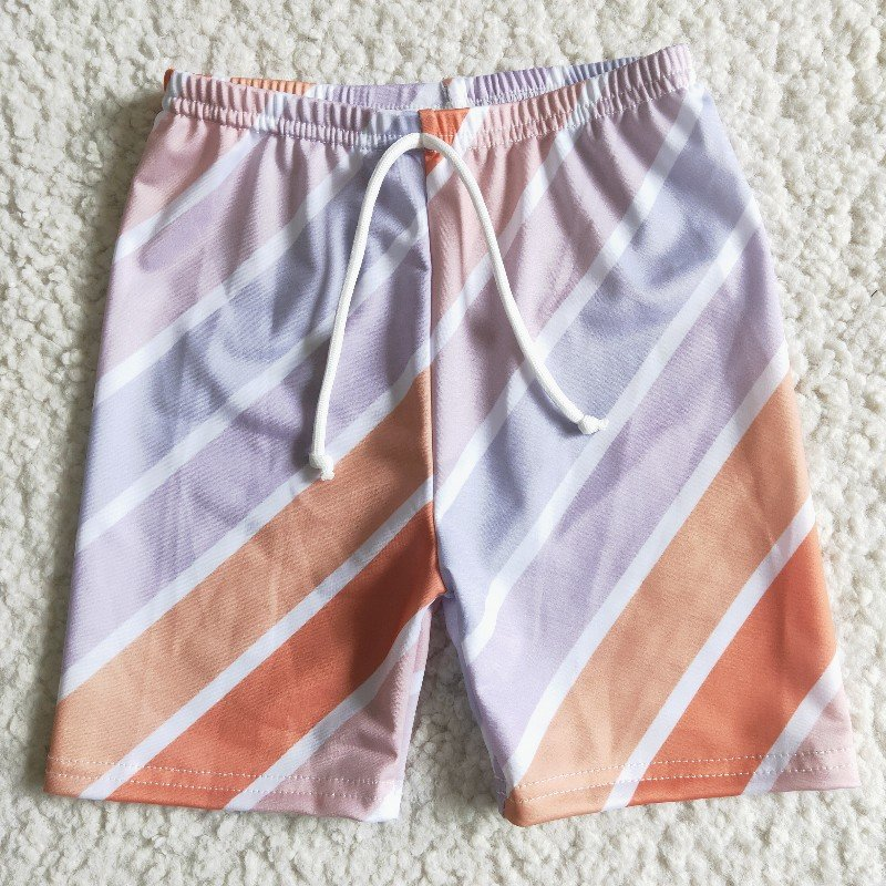 SS0006 Boys Stripe Swimming Trunks