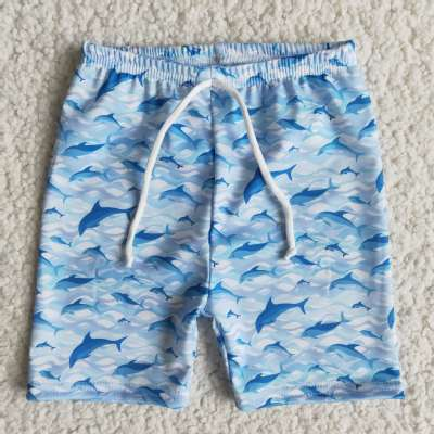 E9-16 Boys fish Swimming Trunks