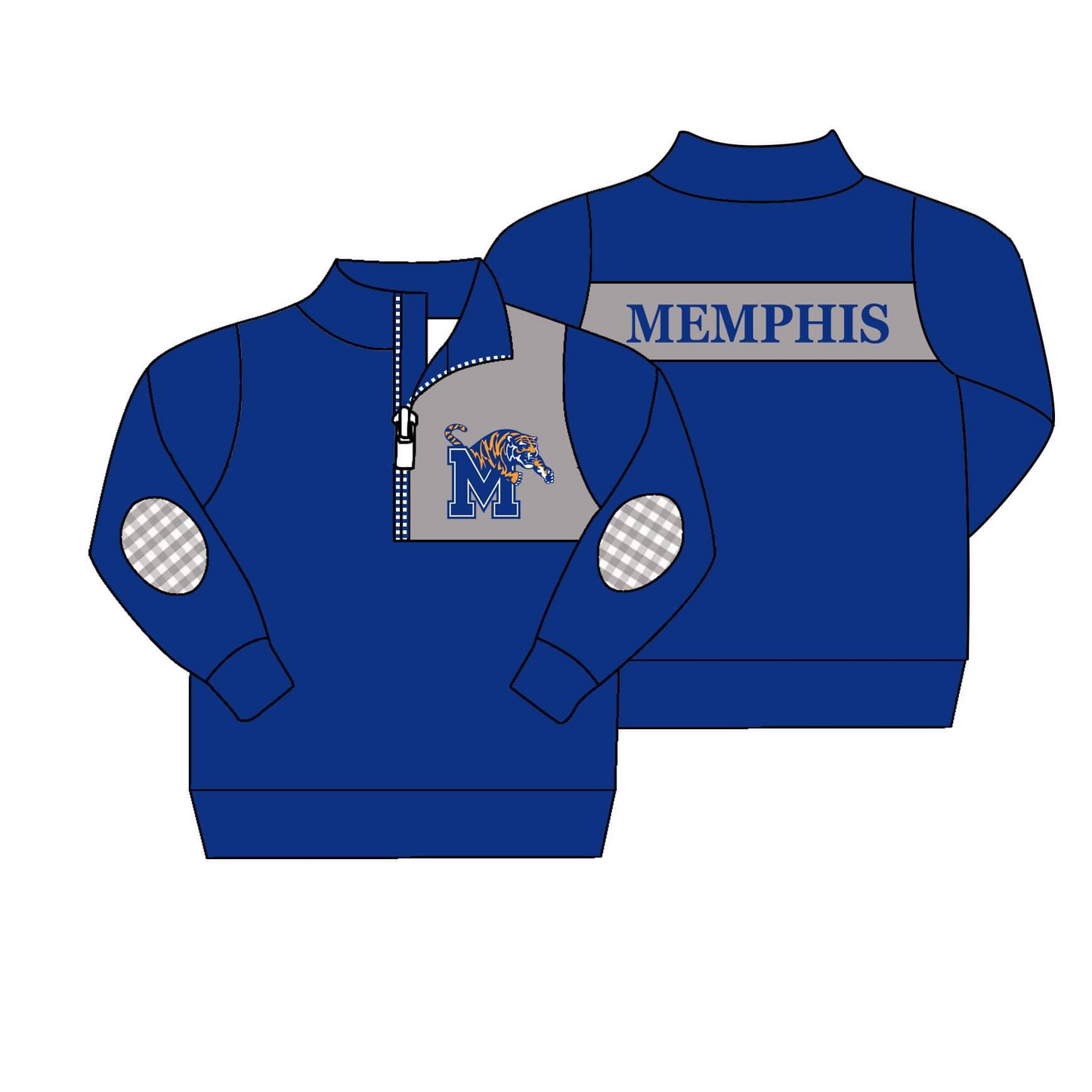 MOQ 3 Custom design boys MEMPHIS Pullover