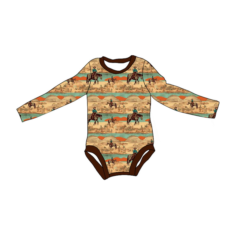 Pre-order LR1860 Baby girls western romper ( Deadline September 19 )