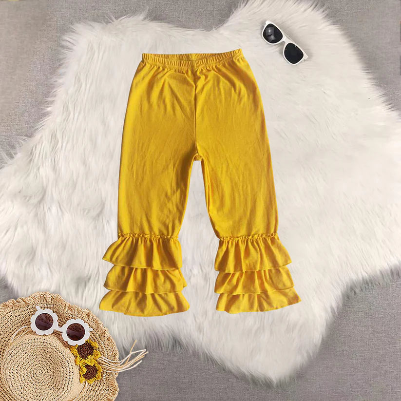 Matching Baby girls Solid floral long pant