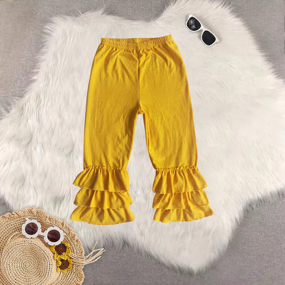 Matching Baby girls Solid floral long pant