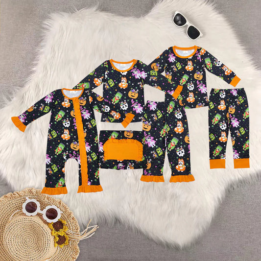 Matching Baby girls boys Halloween cartoon pajamas clothing