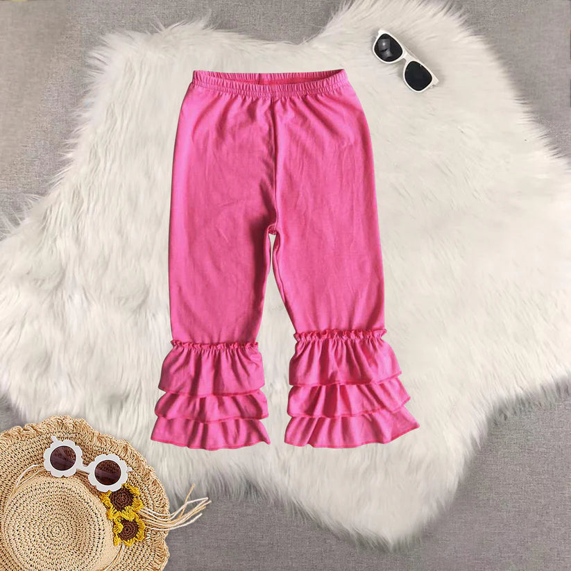 Matching Baby girls Solid floral long pant