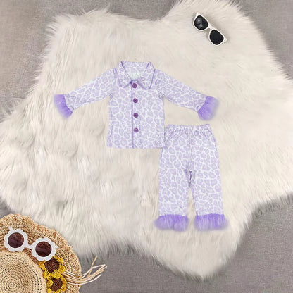 Matching Baby girls Furry pajamas