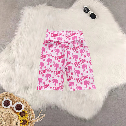 Matching RTS baby girl boys clothes summer yoga Cycling shorts