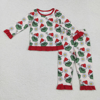 Matching Baby girls Christmas cartoon long sleeves pajamas