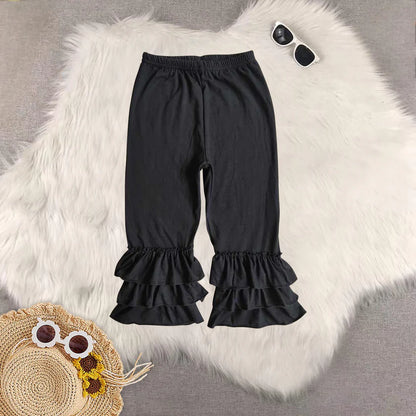 Matching Baby girls Solid floral long pant