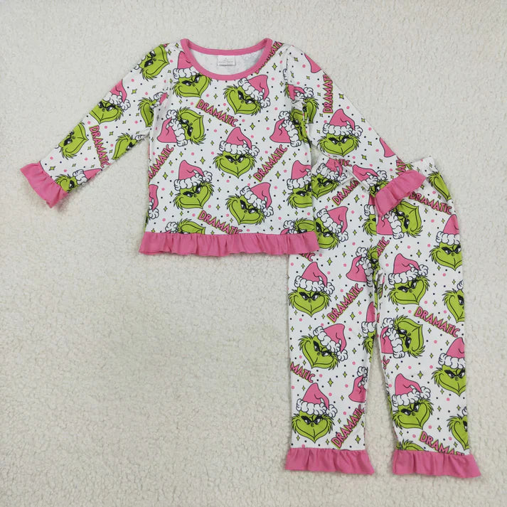 Matching Baby girls Christmas cartoon long sleeves pajamas