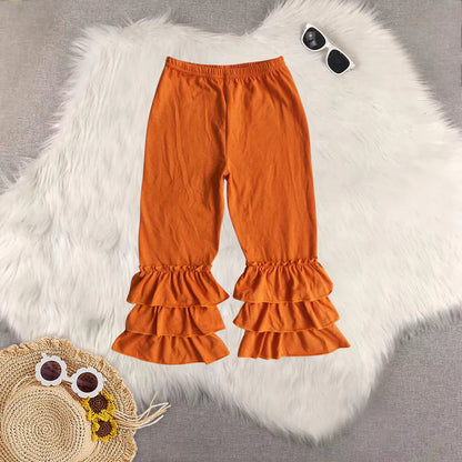 Matching Baby girls Solid floral long pant