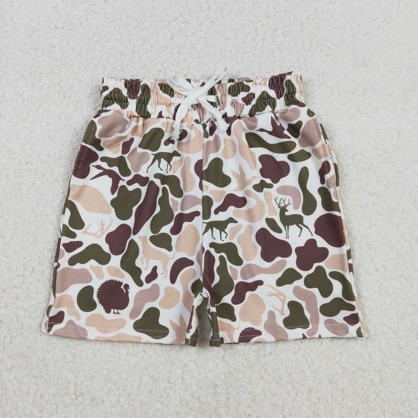 SS0699 baby boys camo deer shorts