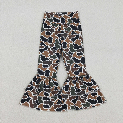 P0887 baby girls camo long Pants yoga