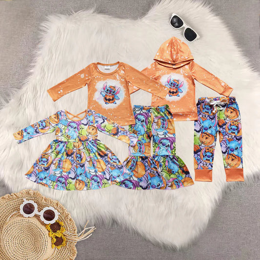 Matching Baby girls boys Halloween cartoon outfits clothing