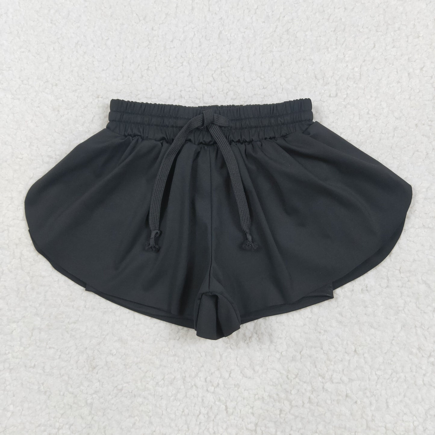 SS0551 baby girls black shorts yoga