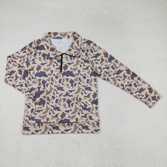 GT0828 adult camo pullover