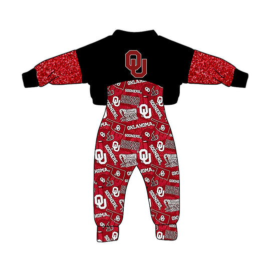 MOQ 3 Custom design Girls SOONERS team Outfits 2pcs
