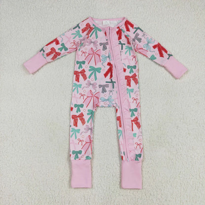 Family Matching Adult Baby girls Christmas red green bow clothes blanket