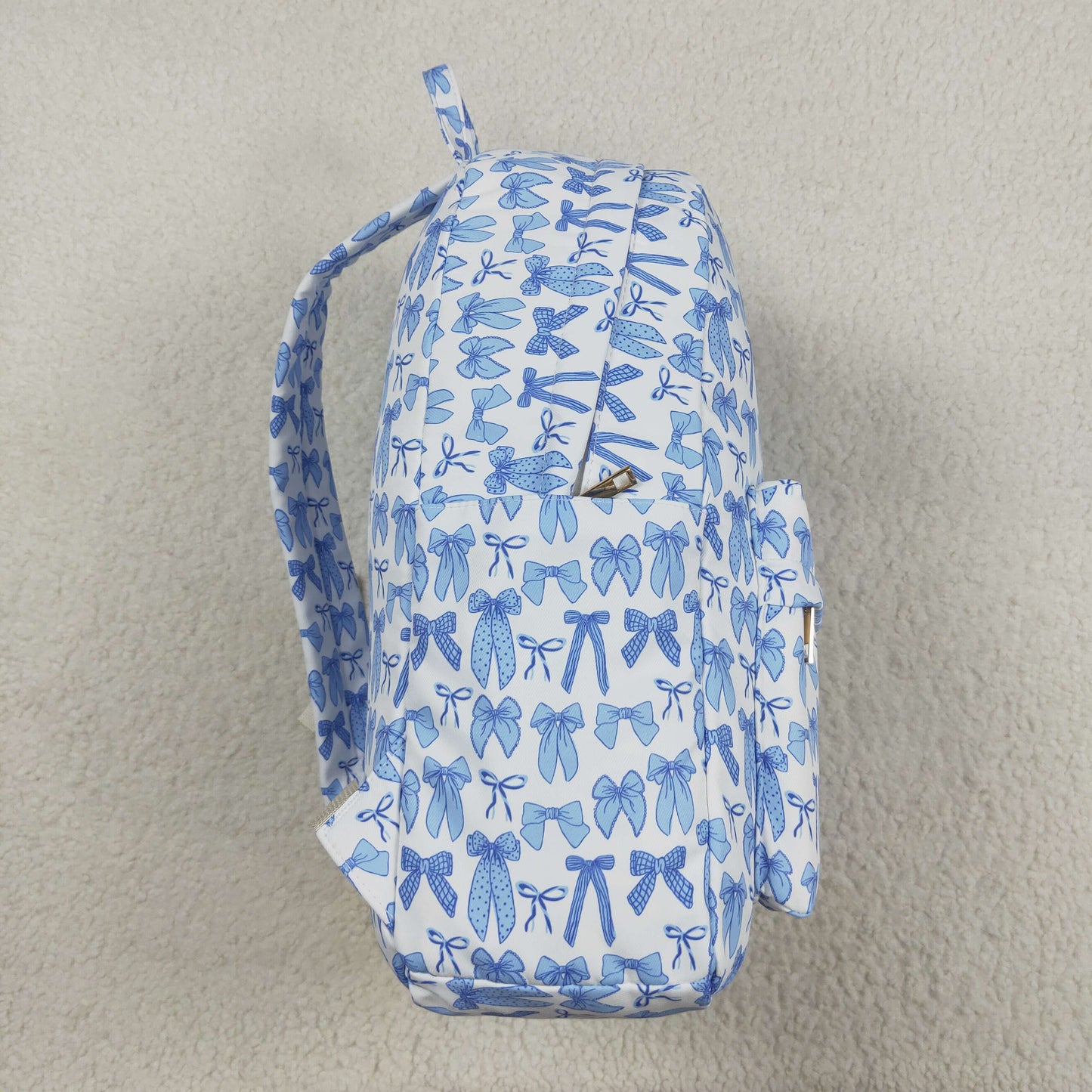 BA0322 blue bow zipper schoolbag