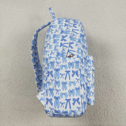 BA0322 blue bow zipper schoolbag