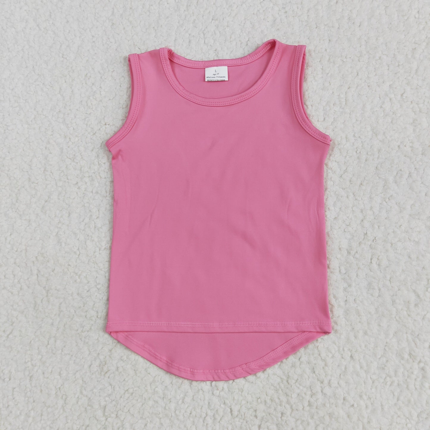 GT0983 Girls pink vest top yoga