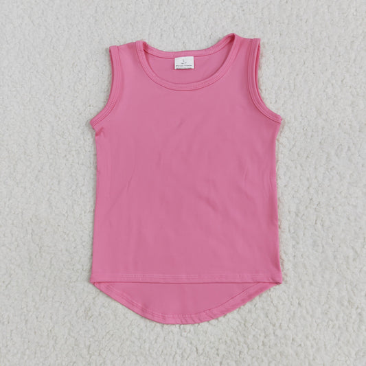 GT0983 Girls pink vest top yoga
