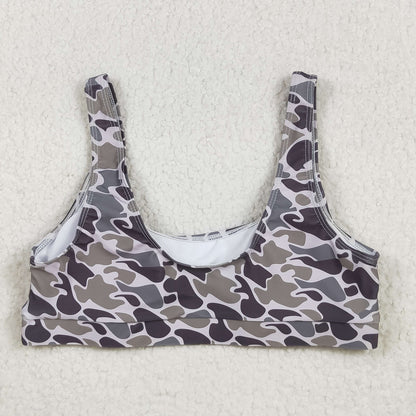 S0573 Adult women  Camo swimsuit top