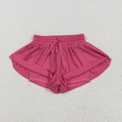 SS0545 baby girls rose shorts yoga
