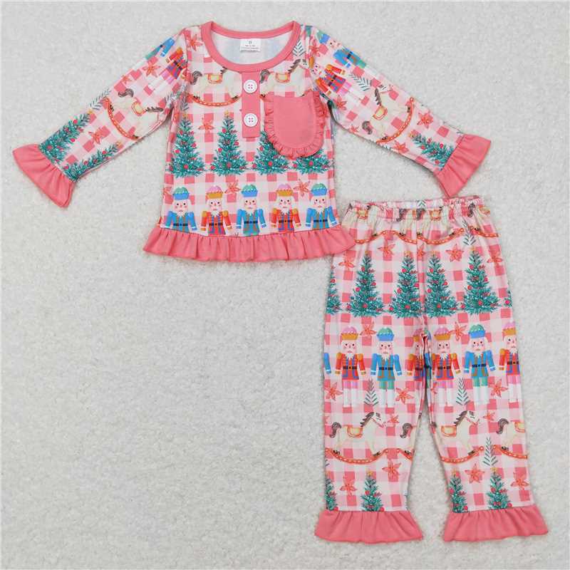 Matching Baby girls Christmas Soldier romper & pajamas clothing