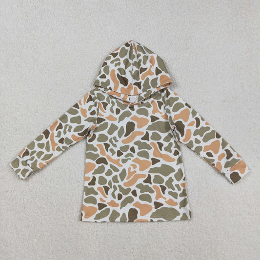 BT1313 baby boys camo long sleeve pullover top