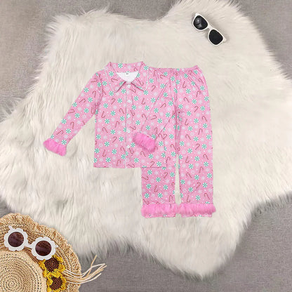 Matching Adult women Christmas furry pajamas