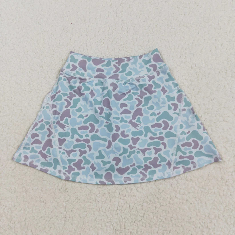 Family Matching Adult women  Baby girls camo skirt yoga