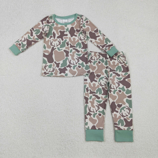 BLP1232 toddler boy clothes hunting boy winter pajamas