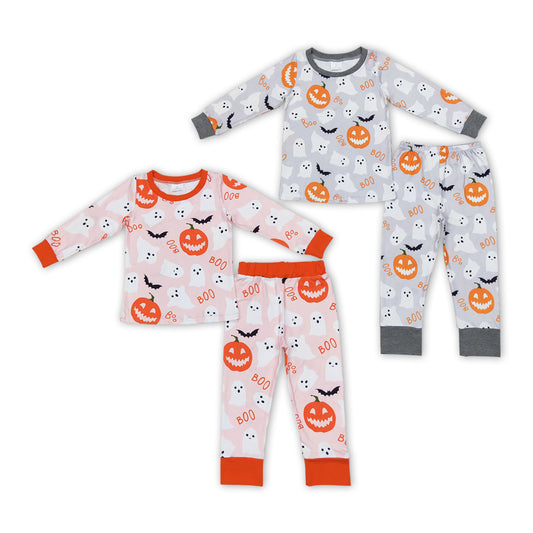 Matching Baby girls boys Halloween boo outfits pajamas clothing